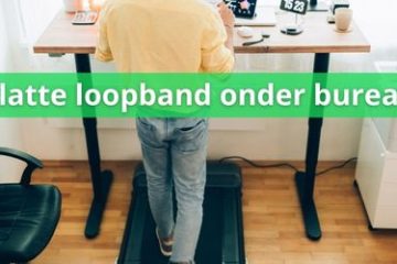 platte loopband onder bureau