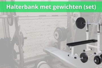 halterbank set met gewichten