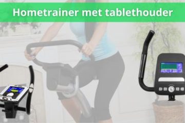 hometrainer met tablethouder