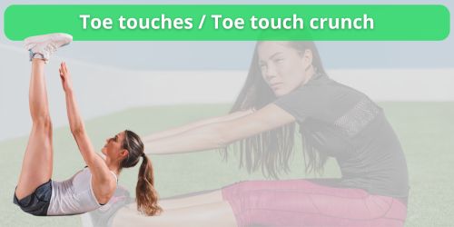 toe touches toe touch crunch