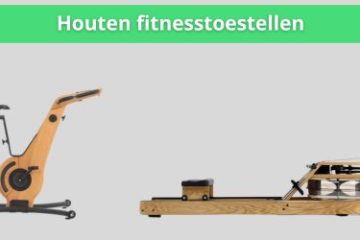 verschillende houten fitnesstoestellen