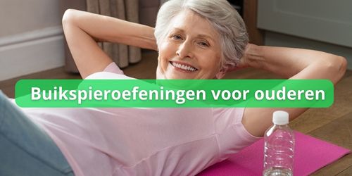 Ouder persoon buikspieroefening
