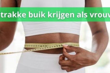 vrouw met platte buik