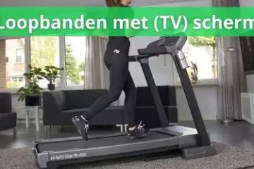 Loopband met scherm voor tv