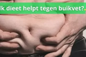 Dieet volgen tegen buikvet