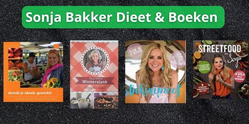 Sonja bakker boeken en weekmenu covers