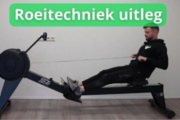 Dillian van fitvooralles demonstreert roeitechniek