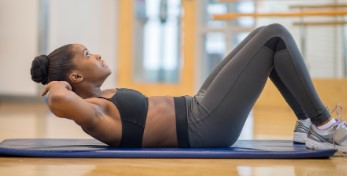 Comfortabele fitnessmat