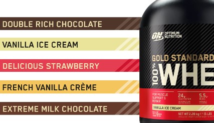 Gold Standard Whey shake smaken