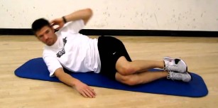 Side crunch oefening
