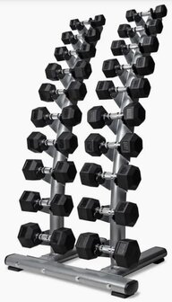 pt essentials hexagon dumbbells toren