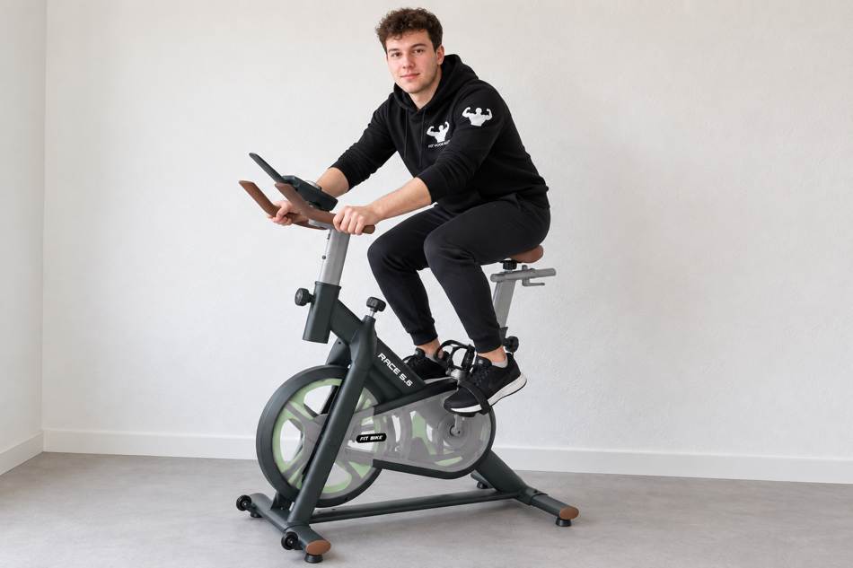 Casper gebruikt de FitBike Race 5.6