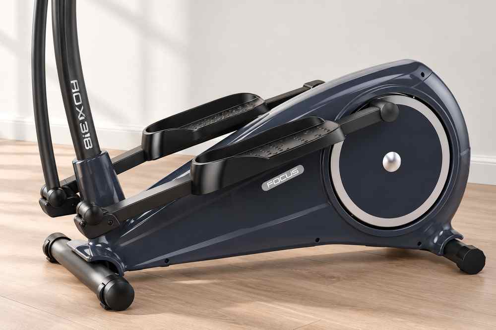 Voetpedalen en achterste behuizing van de Focus Fitness Fox 3.8