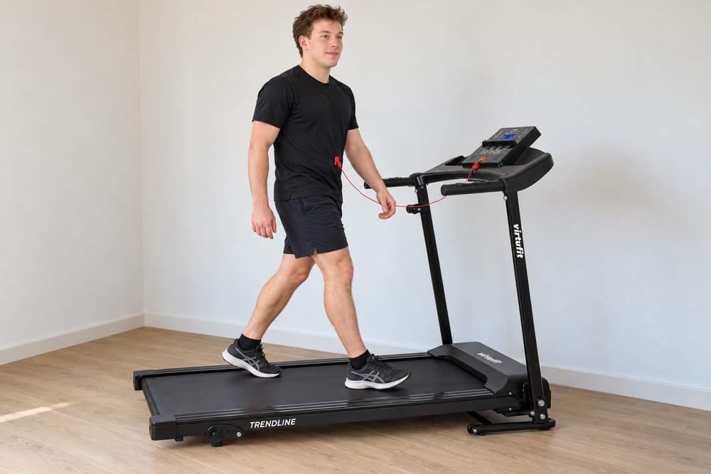 Casper loopt op de VirtuFit Trendline