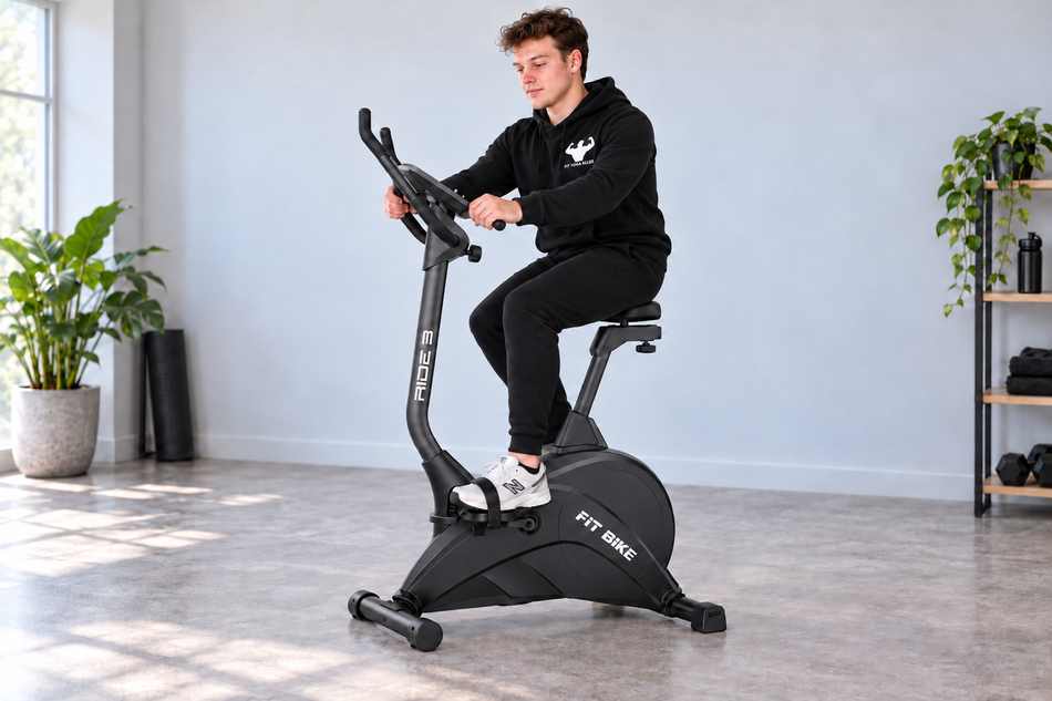 Casper Goessens FitBike Ride 3 iPlus tijdens gebruik